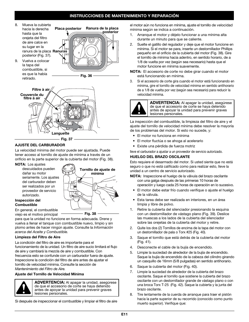 MTD Y26SS User Manual | Page 47 / 56