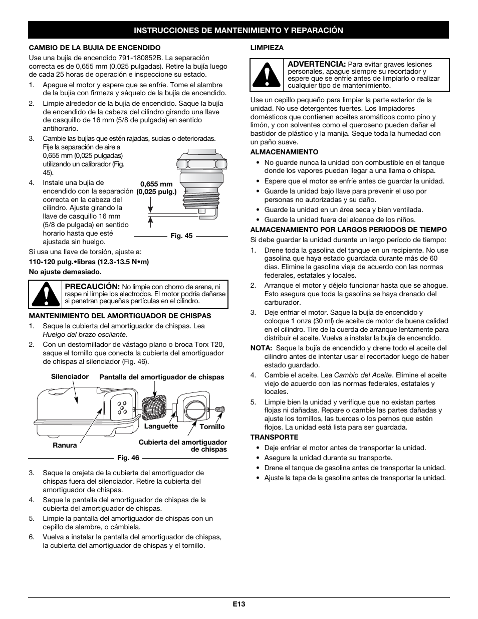 MTD Y26SS User Manual | Page 49 / 56