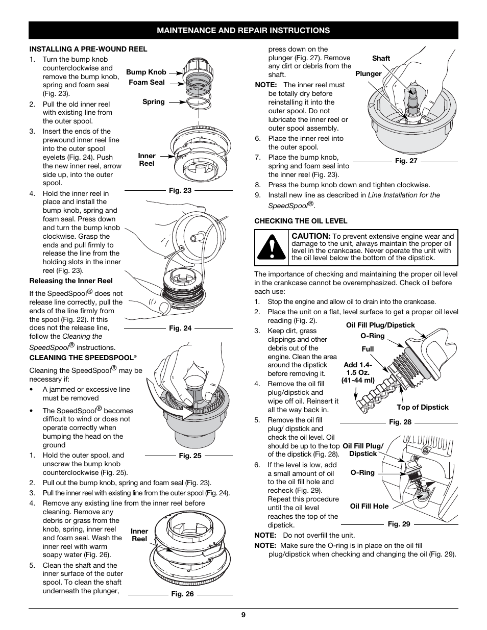 MTD Y26SS User Manual | Page 9 / 56