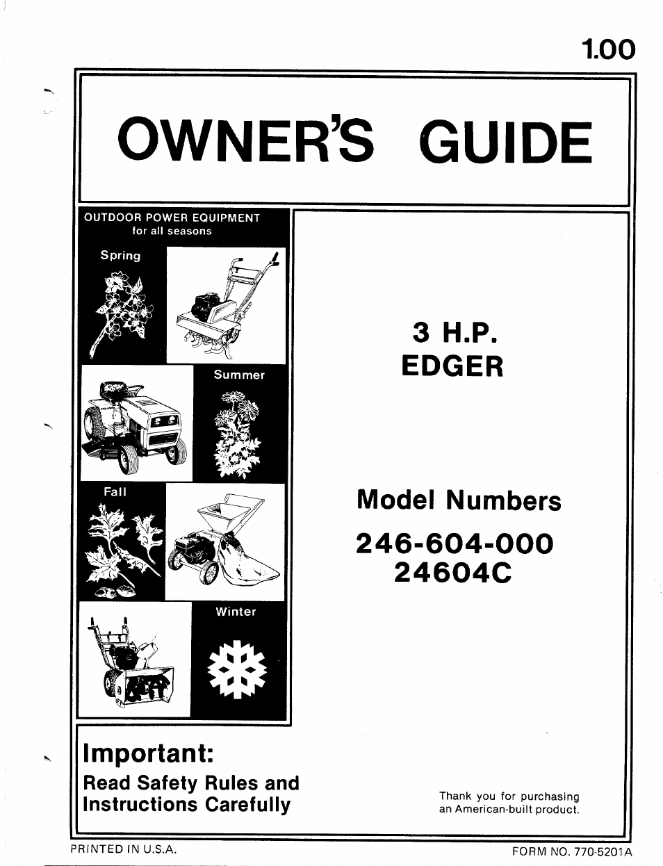 MTD 24604C User Manual | 14 pages