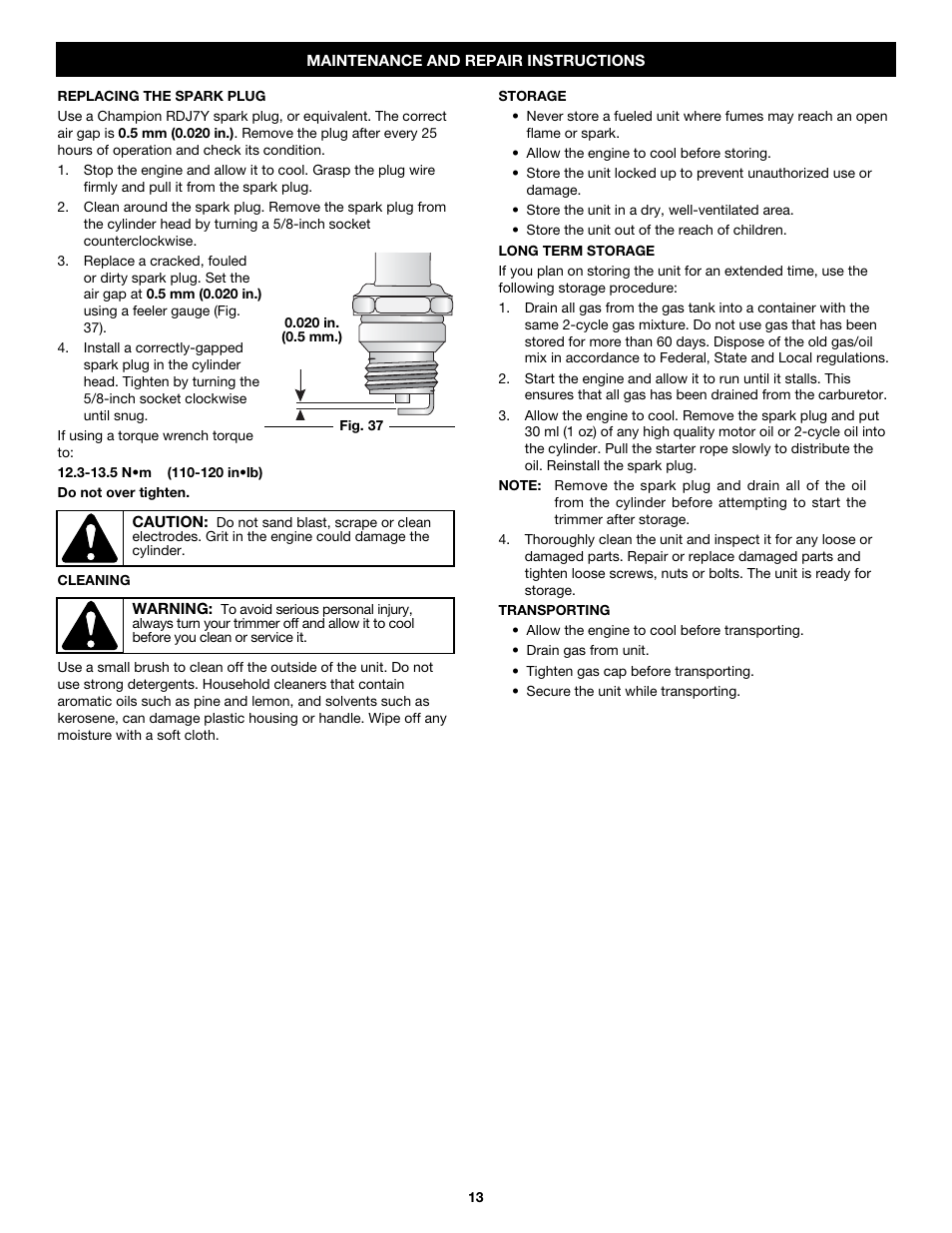 MTD Y780 User Manual | Page 13 / 56