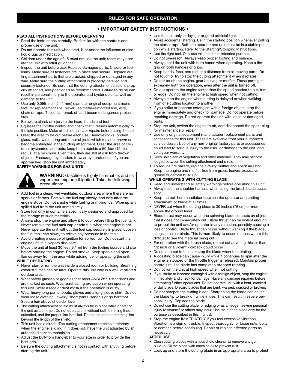 MTD Y780 User Manual | Page 2 / 56