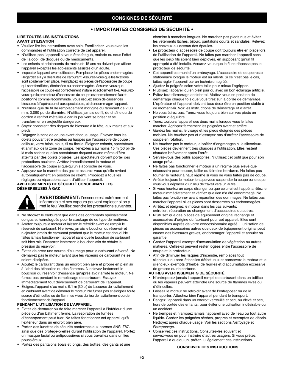 MTD Y780 User Manual | Page 20 / 56