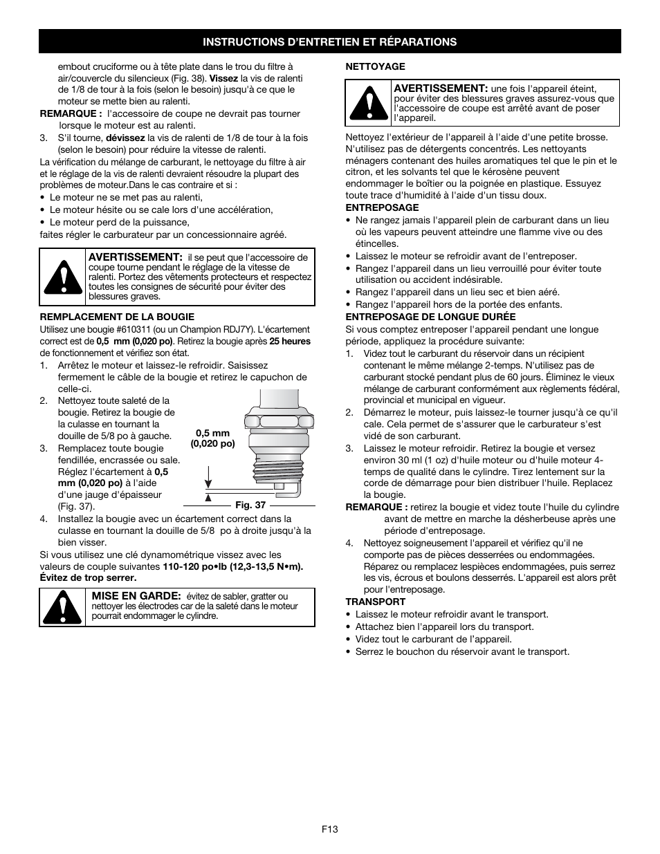 MTD Y780 User Manual | Page 31 / 56