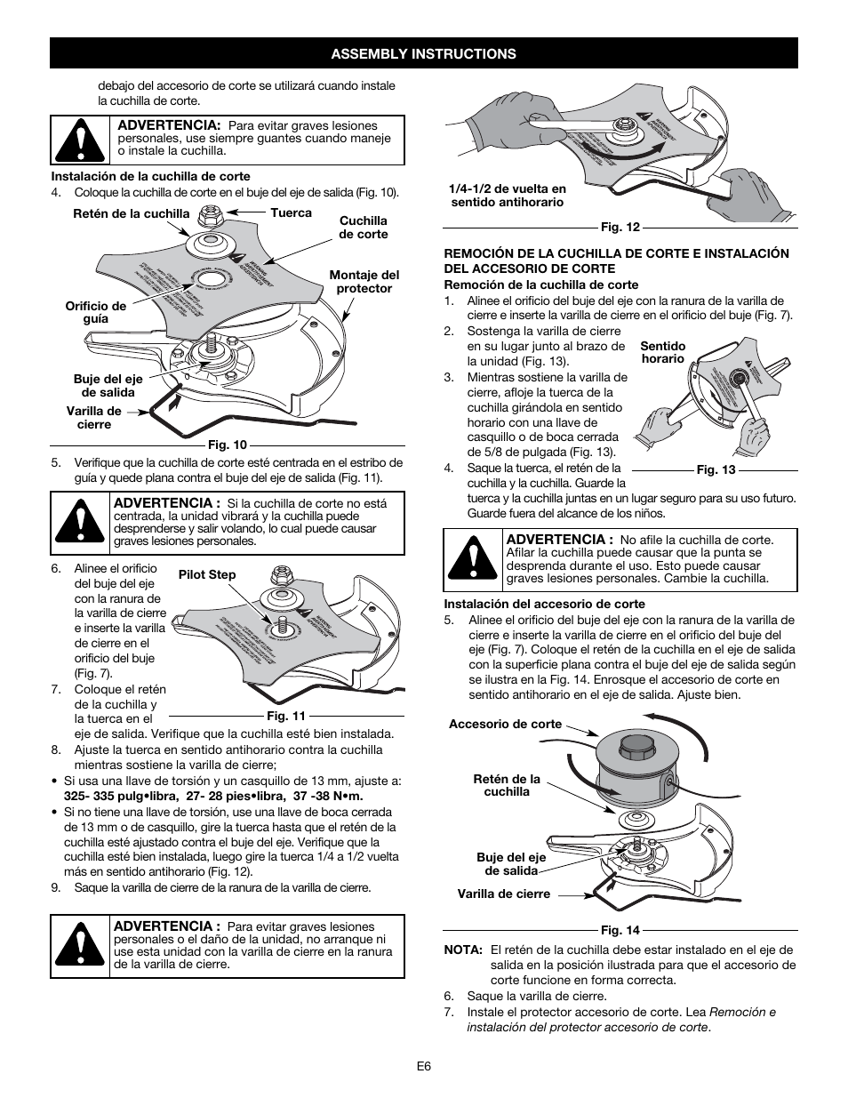 MTD Y780 User Manual | Page 42 / 56