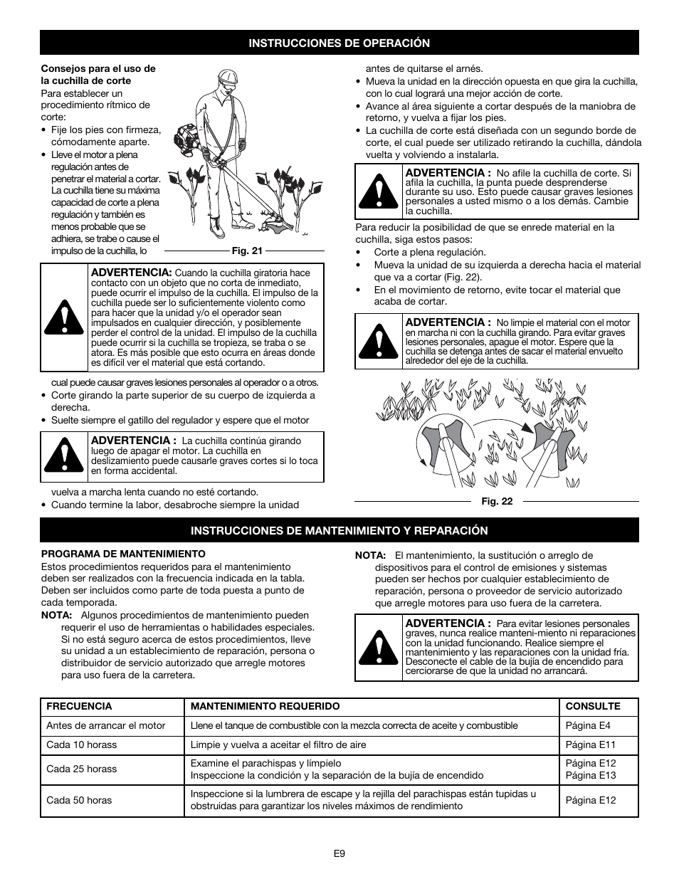 MTD Y780 User Manual | Page 45 / 56