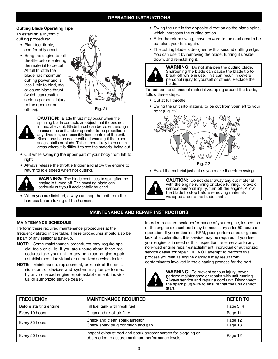 MTD Y780 User Manual | Page 9 / 56