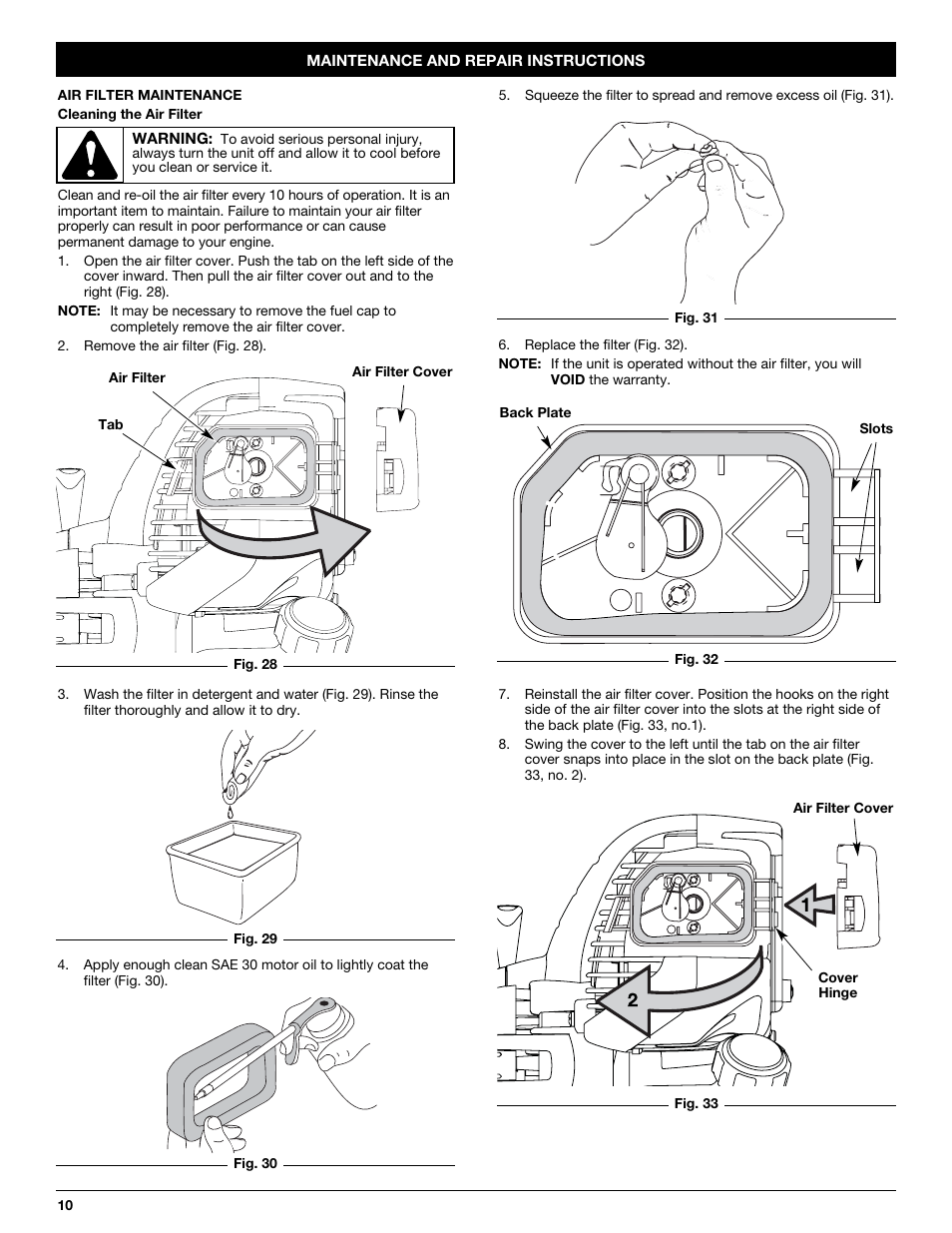 MTD CC4125 / CC4175 User Manual | Page 10 / 48