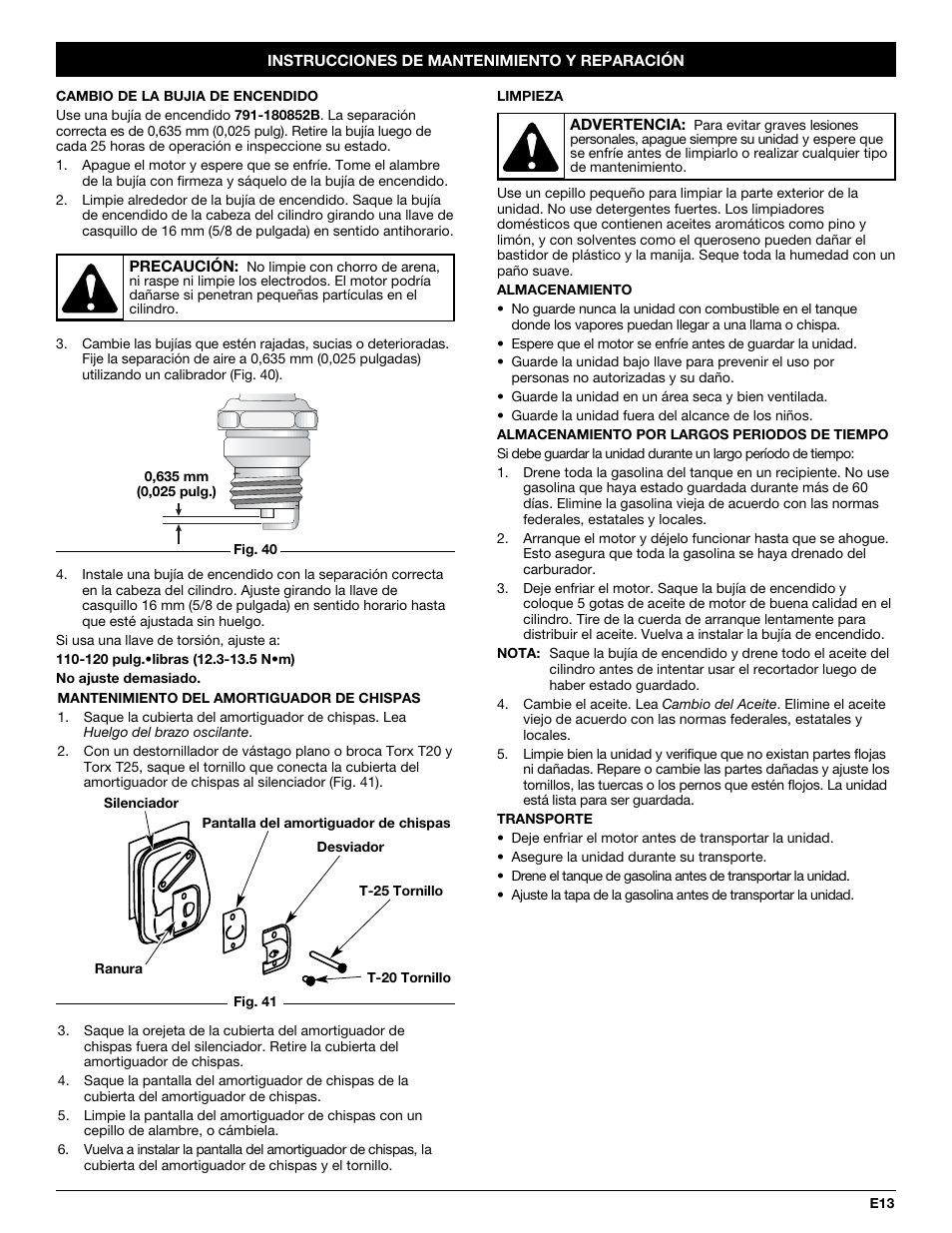 MTD CC4125 / CC4175 User Manual | Page 45 / 48