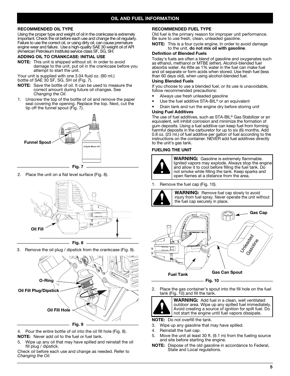 MTD CC4125 / CC4175 User Manual | Page 5 / 48