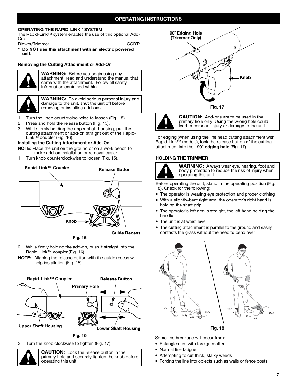 MTD CC4125 / CC4175 User Manual | Page 7 / 48