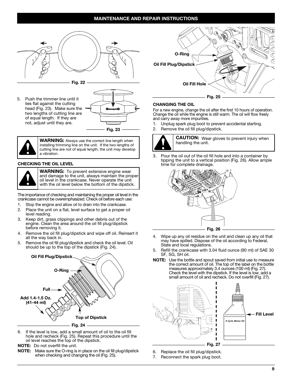 MTD CC4125 / CC4175 User Manual | Page 9 / 48