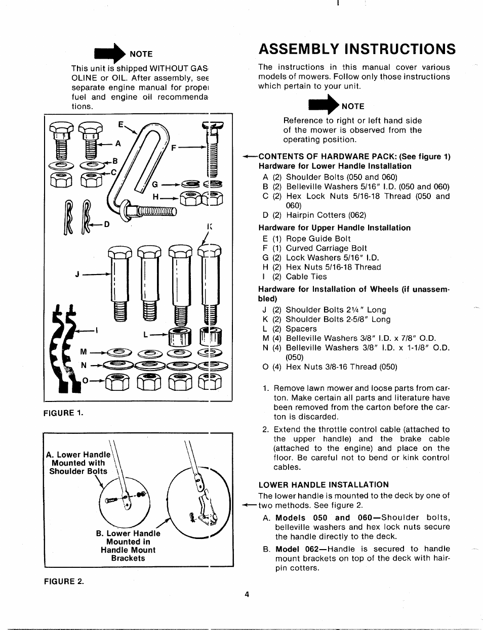 Assembly instructions | MTD 114-050-000 User Manual | Page 4 / 19