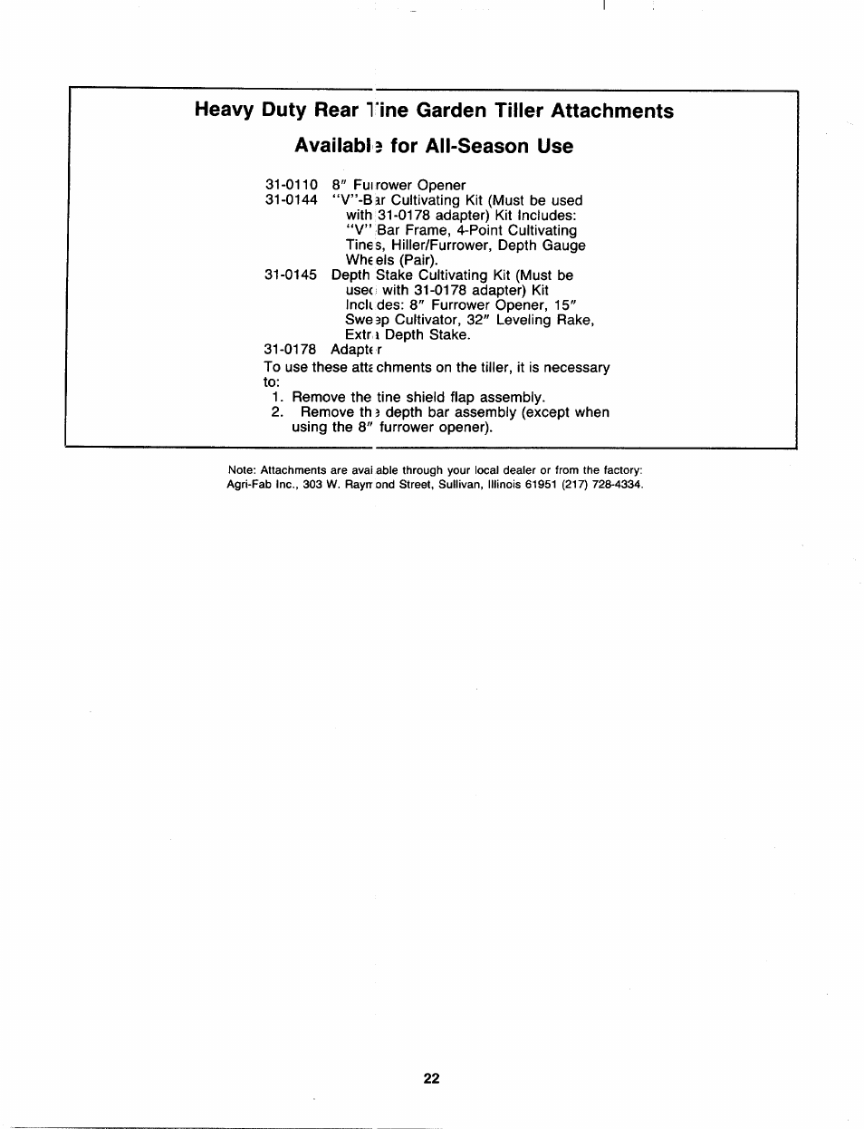 MTD 218-402-000 User Manual | Page 22 / 23