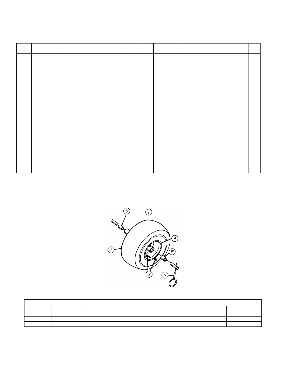 Frame assembly wheel assembly, Wheel assembly | MTD E614E User Manual | Page 25 / 28
