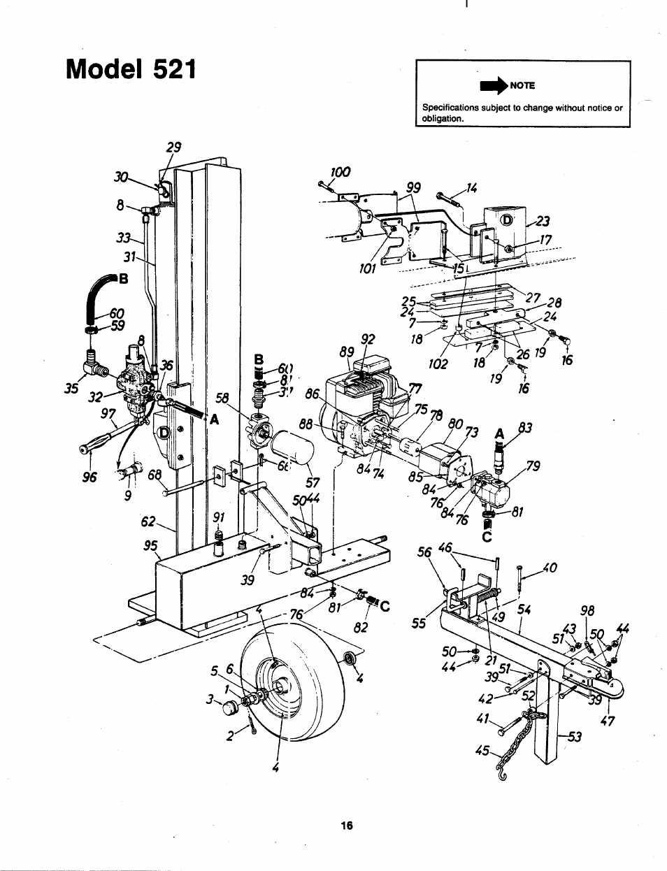 Model 521 | MTD 241-521-000 User Manual | Page 16 / 18