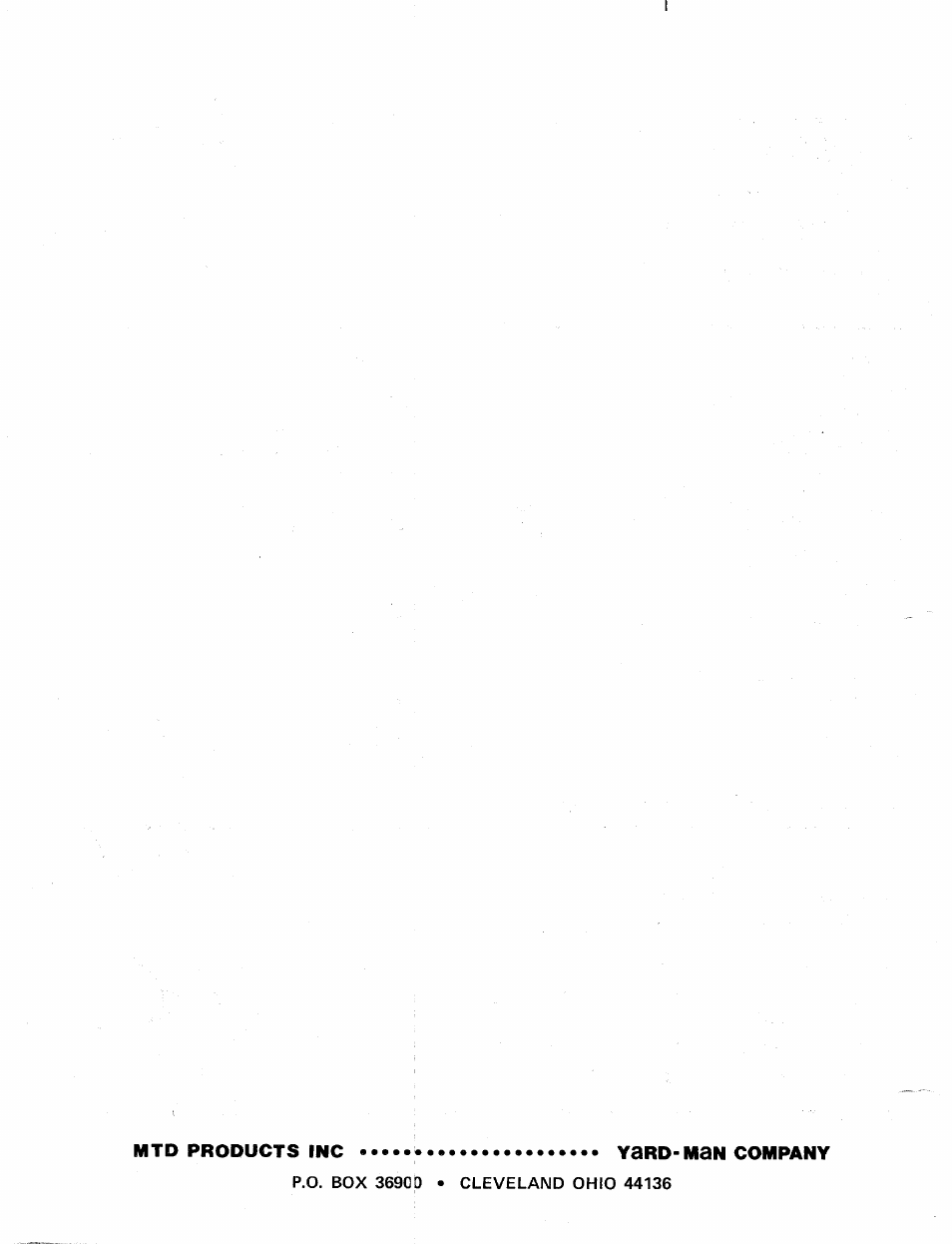 Yard-msn company | MTD 24695S User Manual | Page 12 / 12