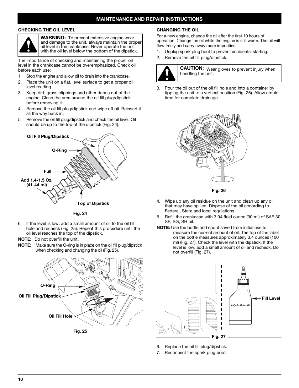 MTD CC4105 User Manual | Page 10 / 56