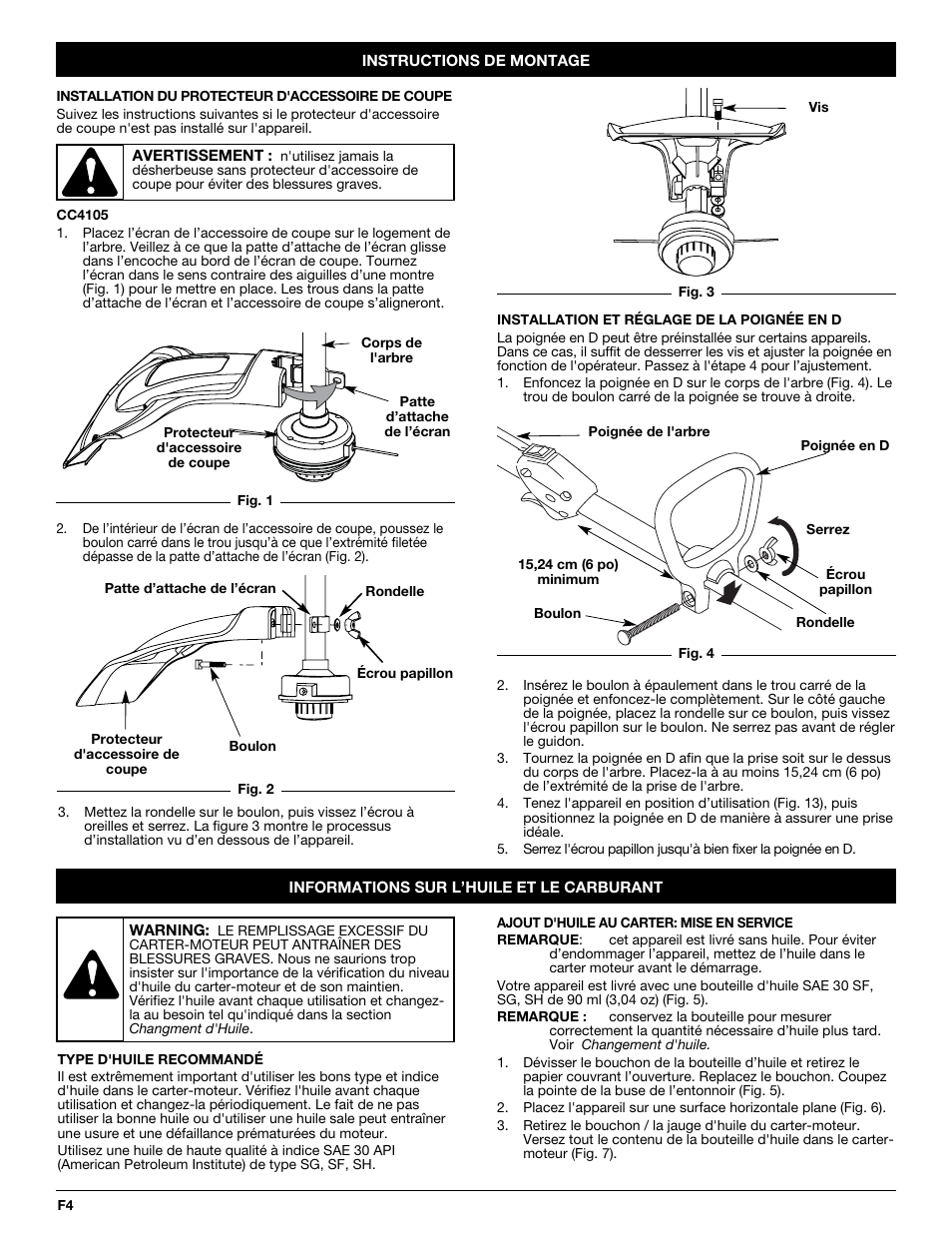 MTD CC4105 User Manual | Page 22 / 56