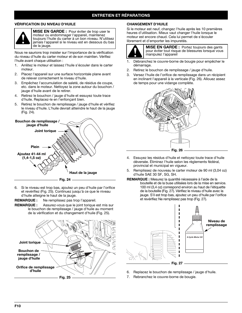 MTD CC4105 User Manual | Page 28 / 56