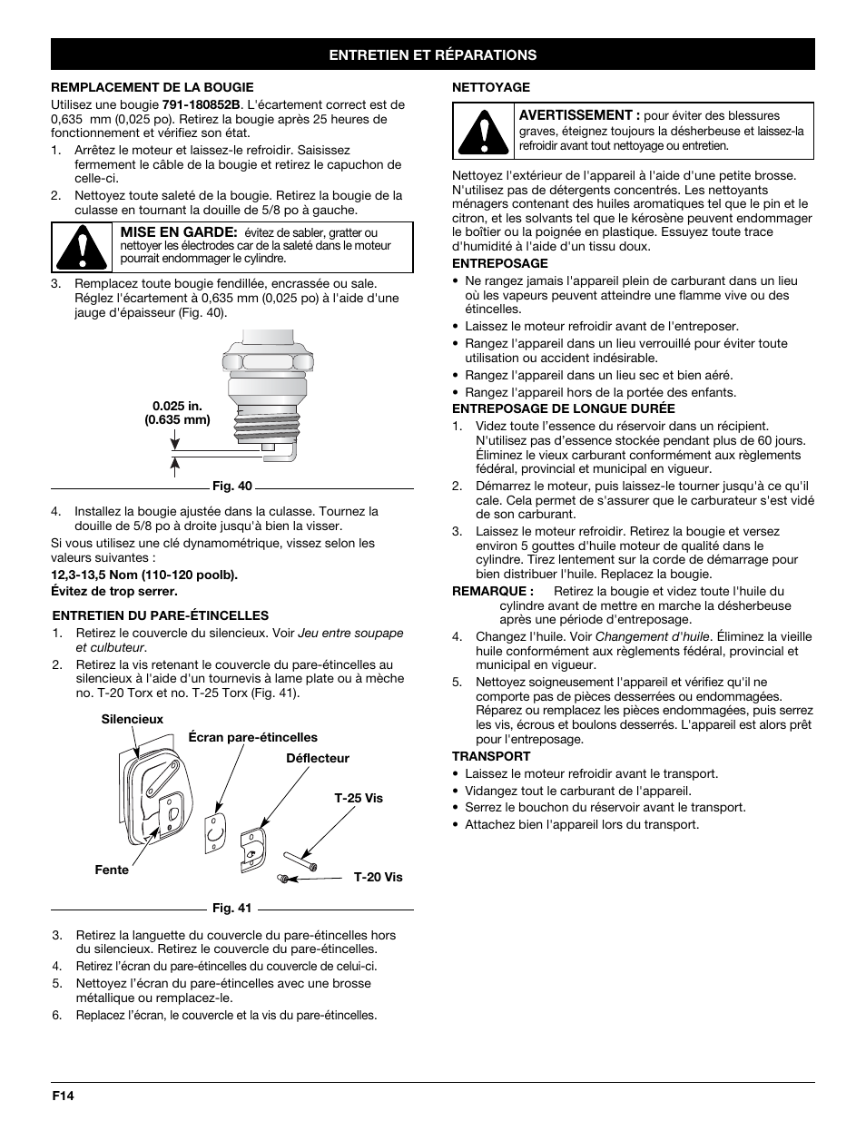 MTD CC4105 User Manual | Page 32 / 56