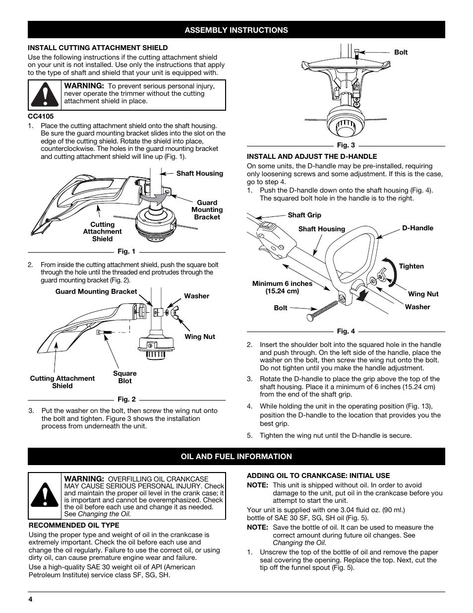 MTD CC4105 User Manual | Page 4 / 56