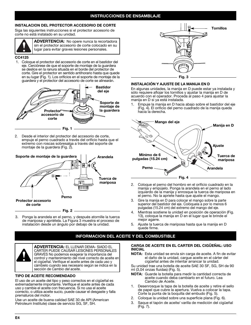 MTD CC4105 User Manual | Page 40 / 56