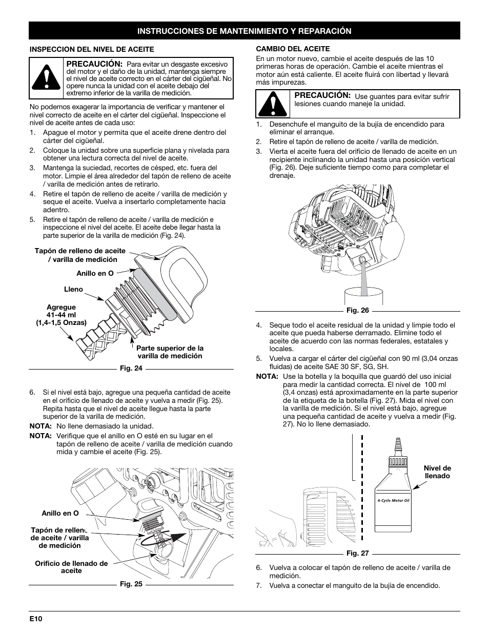 MTD CC4105 User Manual | Page 46 / 56