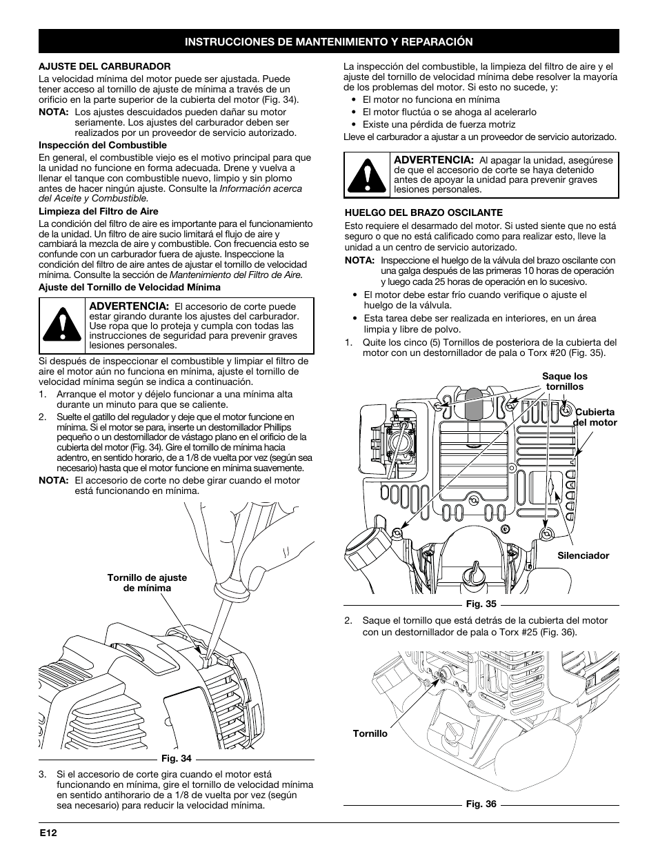 MTD CC4105 User Manual | Page 48 / 56