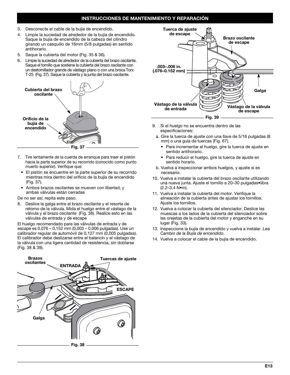 MTD CC4105 User Manual | Page 49 / 56