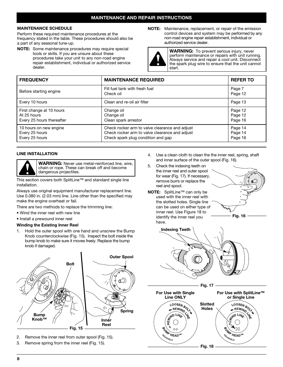 MTD CC4105 User Manual | Page 8 / 56