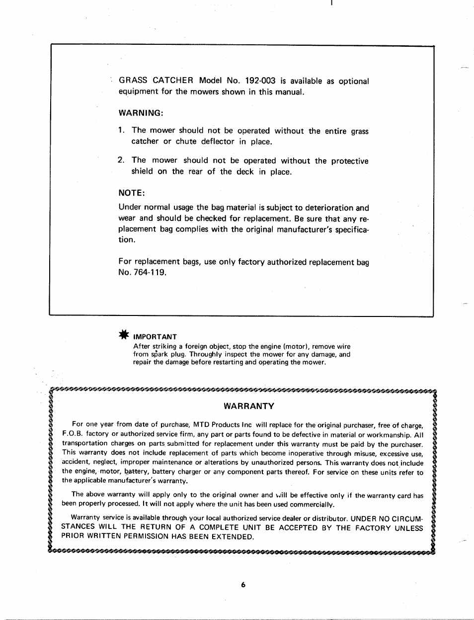 MTD 112-894-033 User Manual | Page 6 / 7