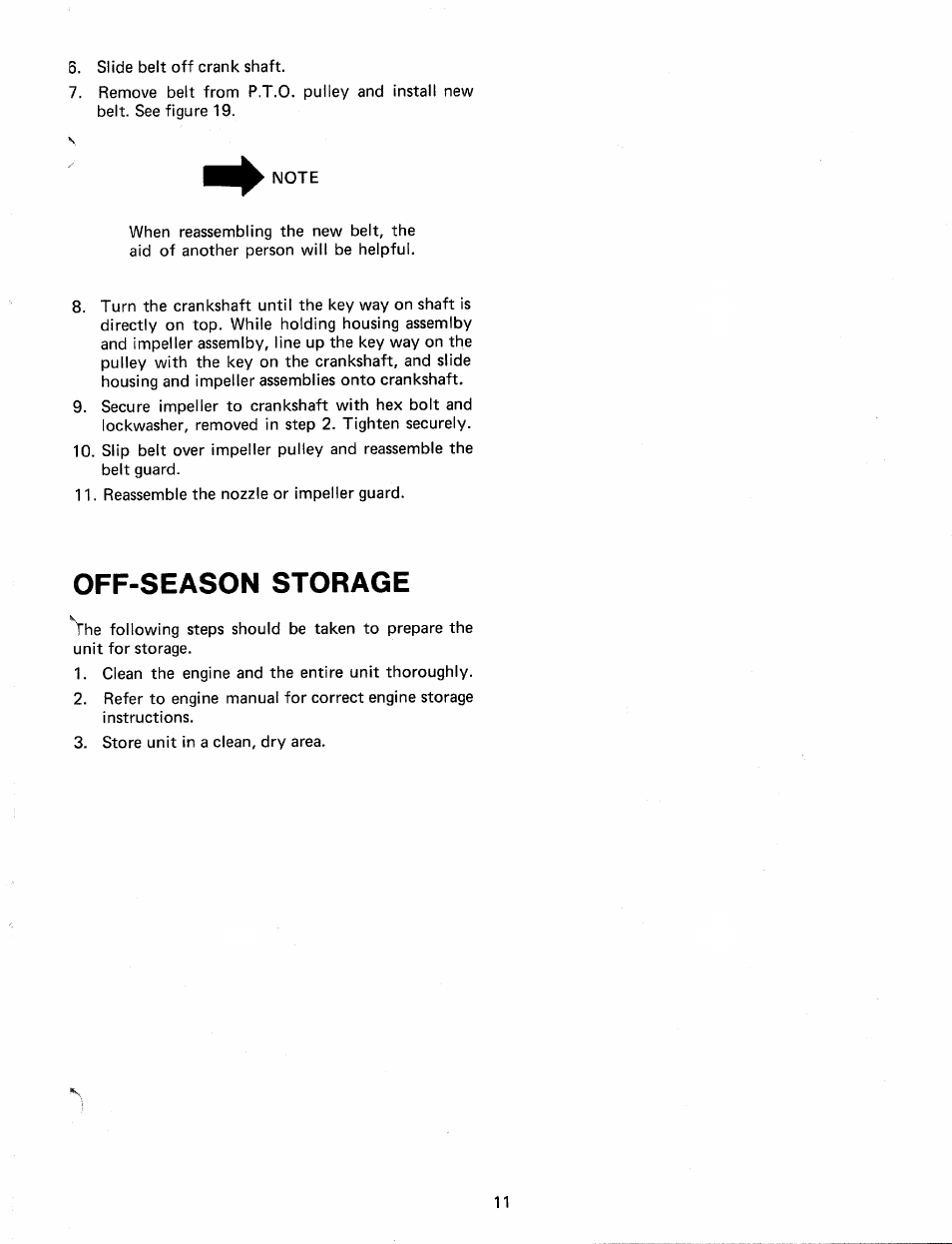 Off-season storage | MTD 243-685A User Manual | Page 11 / 16