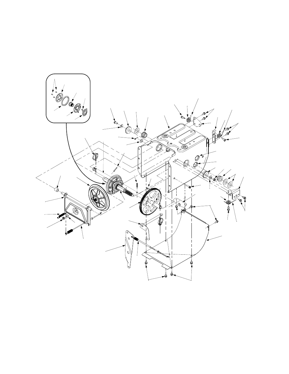 Frame assembly | MTD E662E User Manual | Page 24 / 28