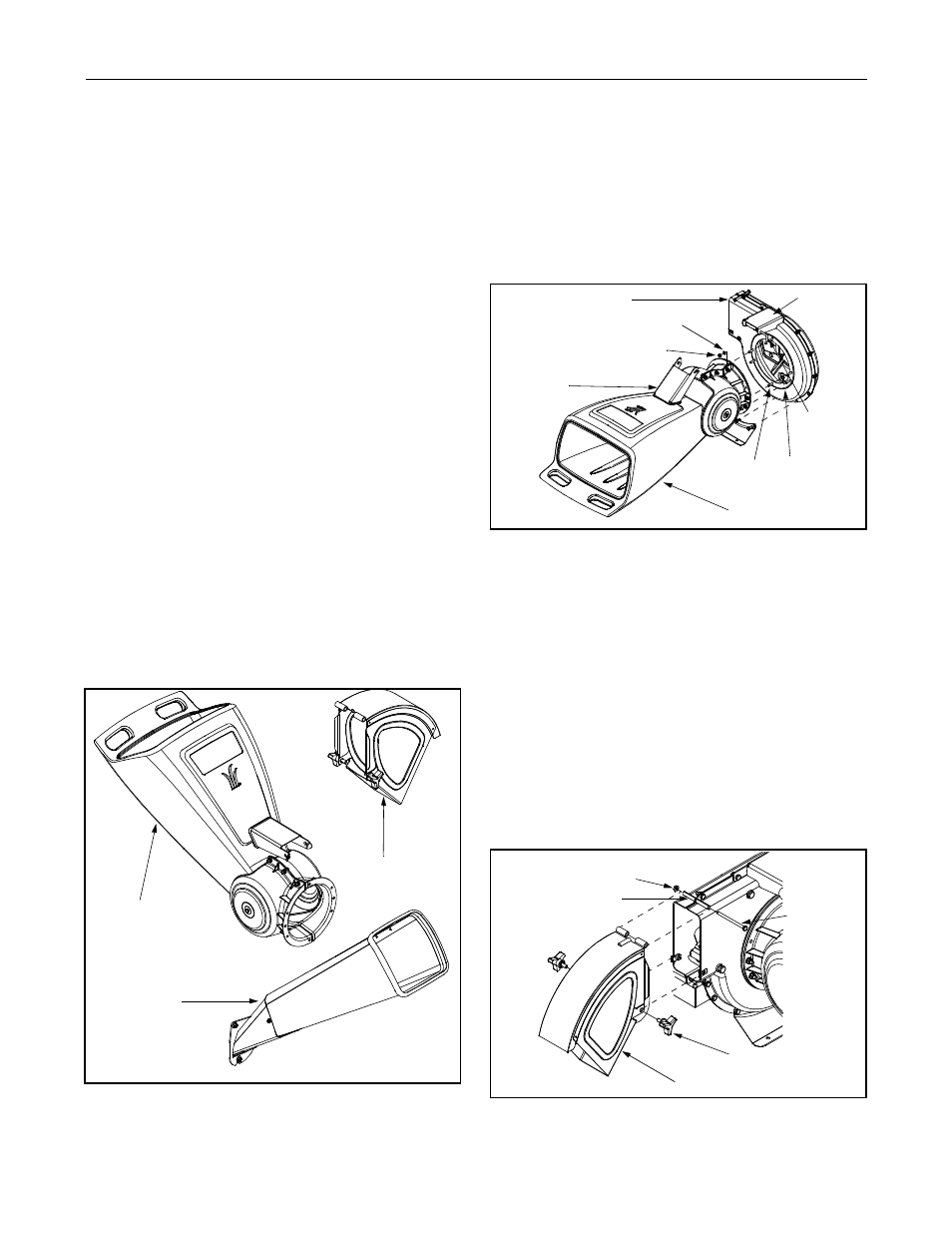Sección 2: montaje de la cortadora trituradora, Desconexión del cable de la bujía, Colocación del montaje de la tolva | MTD 462 thru 465 User Manual | Page 18 / 28