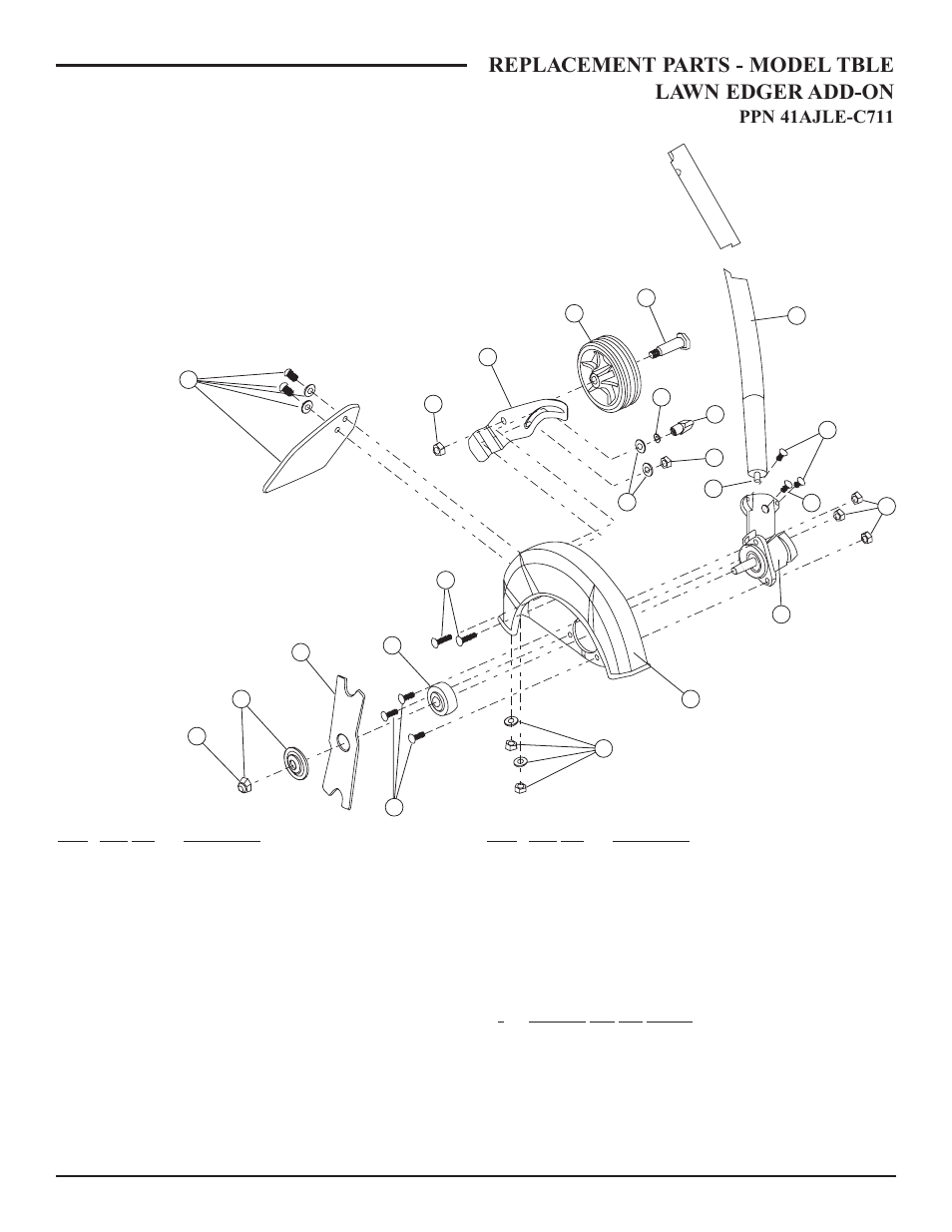 MTD TBLE User Manual | 1 page