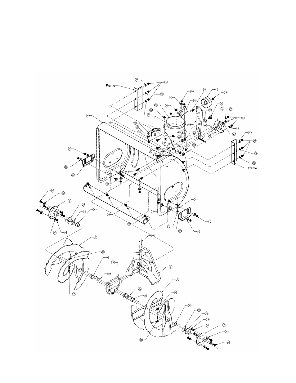 Blower housing | MTD E640F User Manual | Page 20 / 28