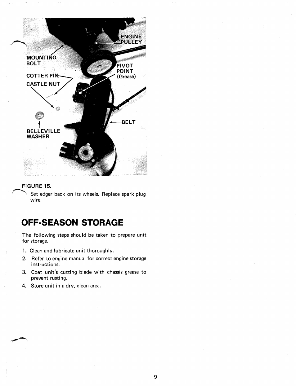 Off-season storage | MTD 242-595A User Manual | Page 9 / 12