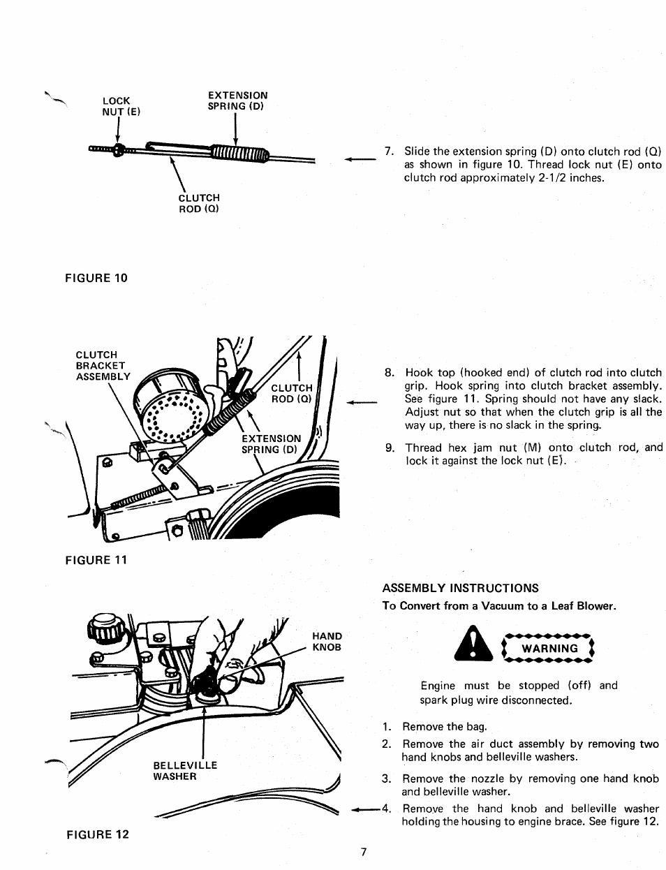 Assembly instructions, Ac warning | MTD 240-685-000 User Manual | Page 7 / 18