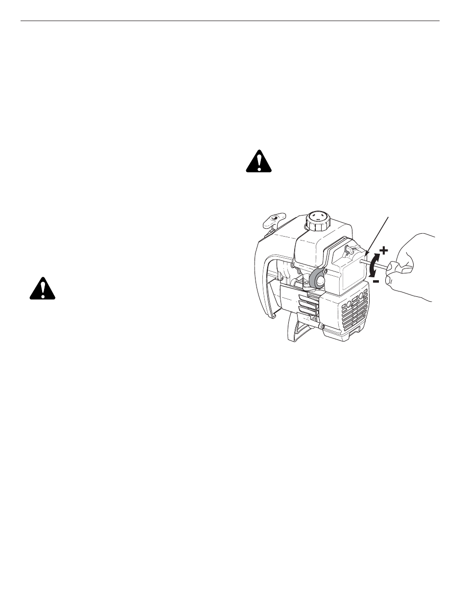 Réglage du carburateur | MTD Y700 User Manual | Page 35 / 64