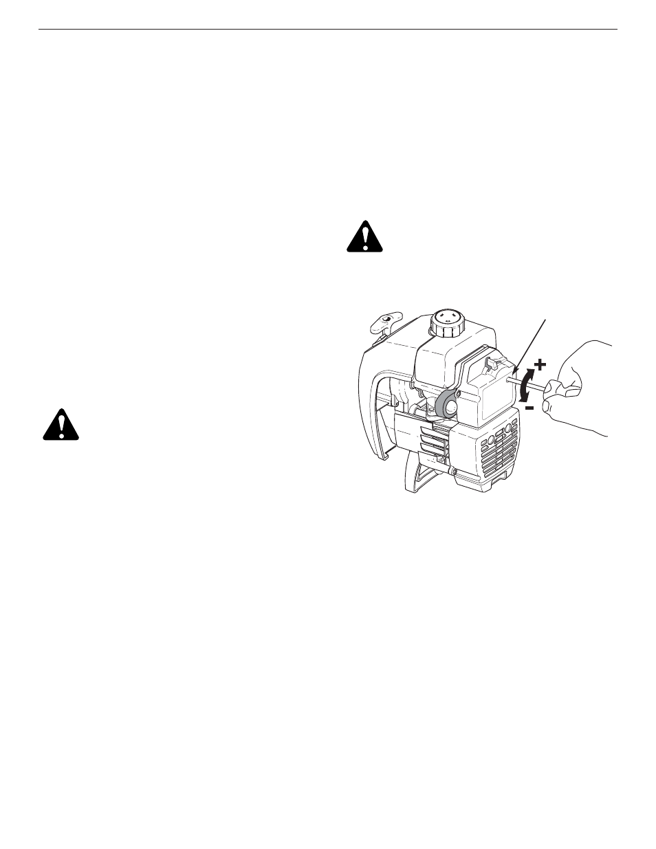 Ajuste del carburador | MTD Y700 User Manual | Page 55 / 64