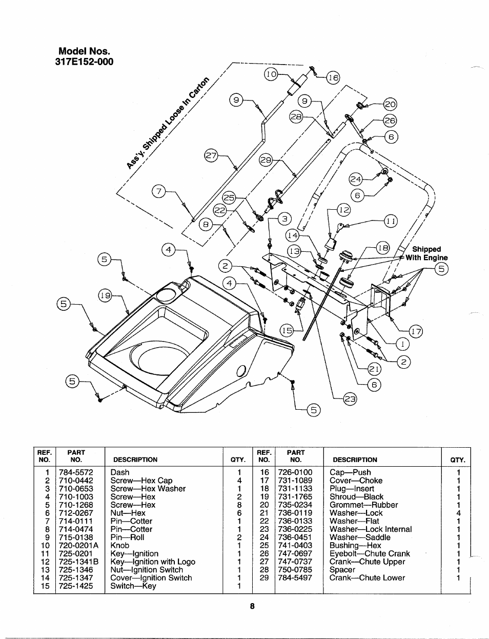 MTD 317E152-000 User Manual | Page 8 / 12
