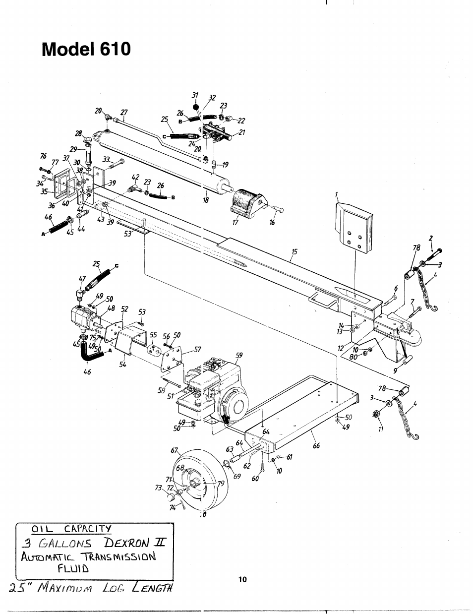 Model 610, L lemeii | MTD 242-610-000 User Manual | Page 10 / 12