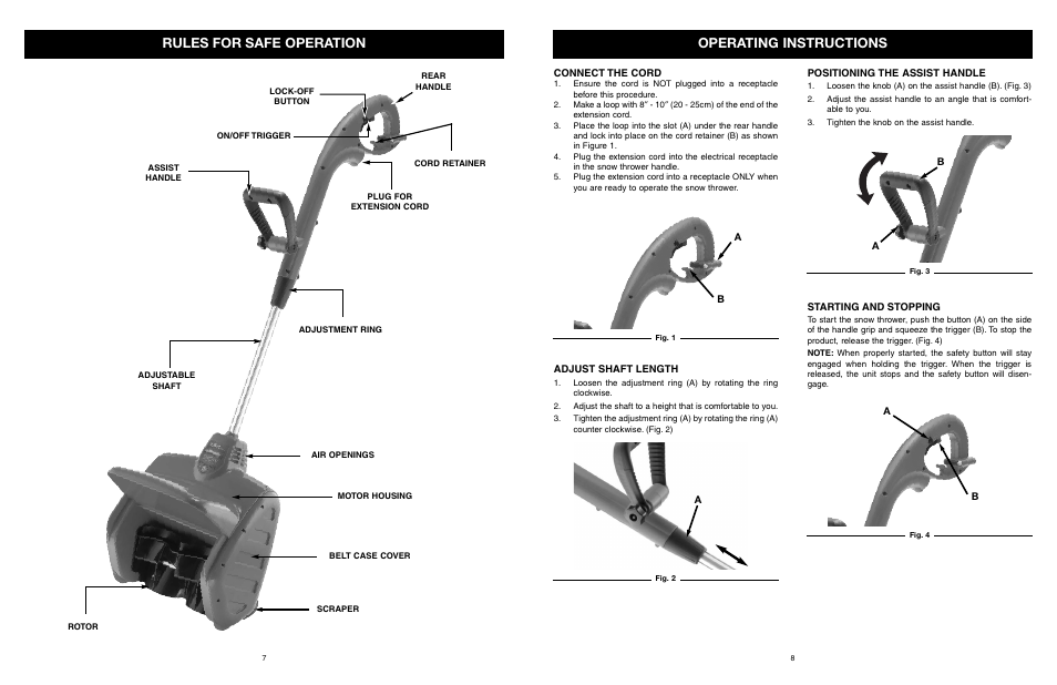 Operating instructions, Rules for safe operation | MTD 31A-020-900 User Manual | Page 9 / 50