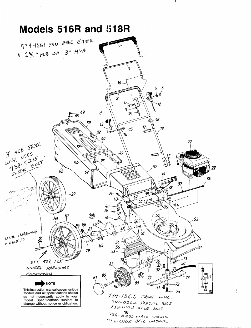 Models, R and | MTD 110-518R000 User Manual | Page 16 / 20