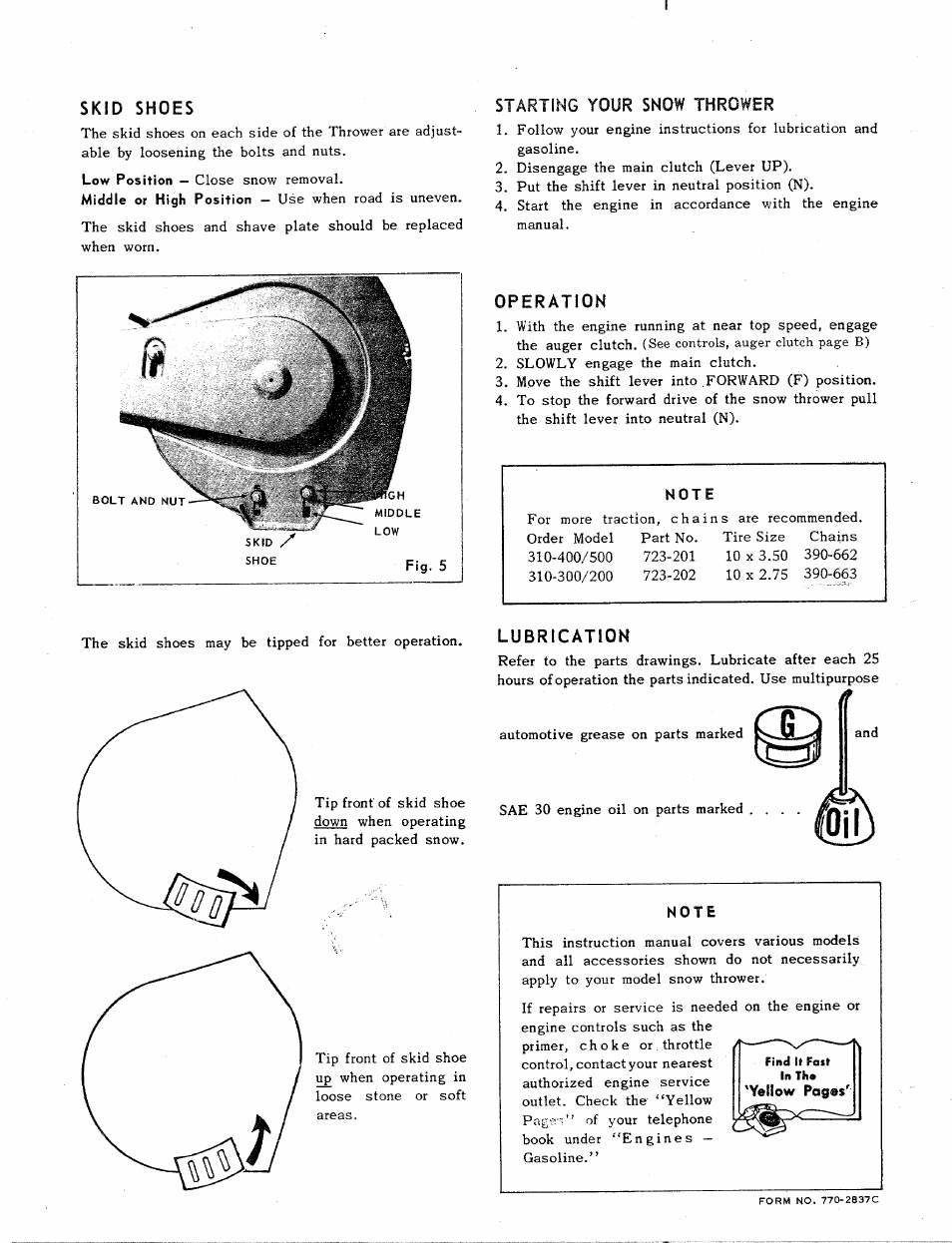 Note | MTD 310-300 User Manual | Page 4 / 4