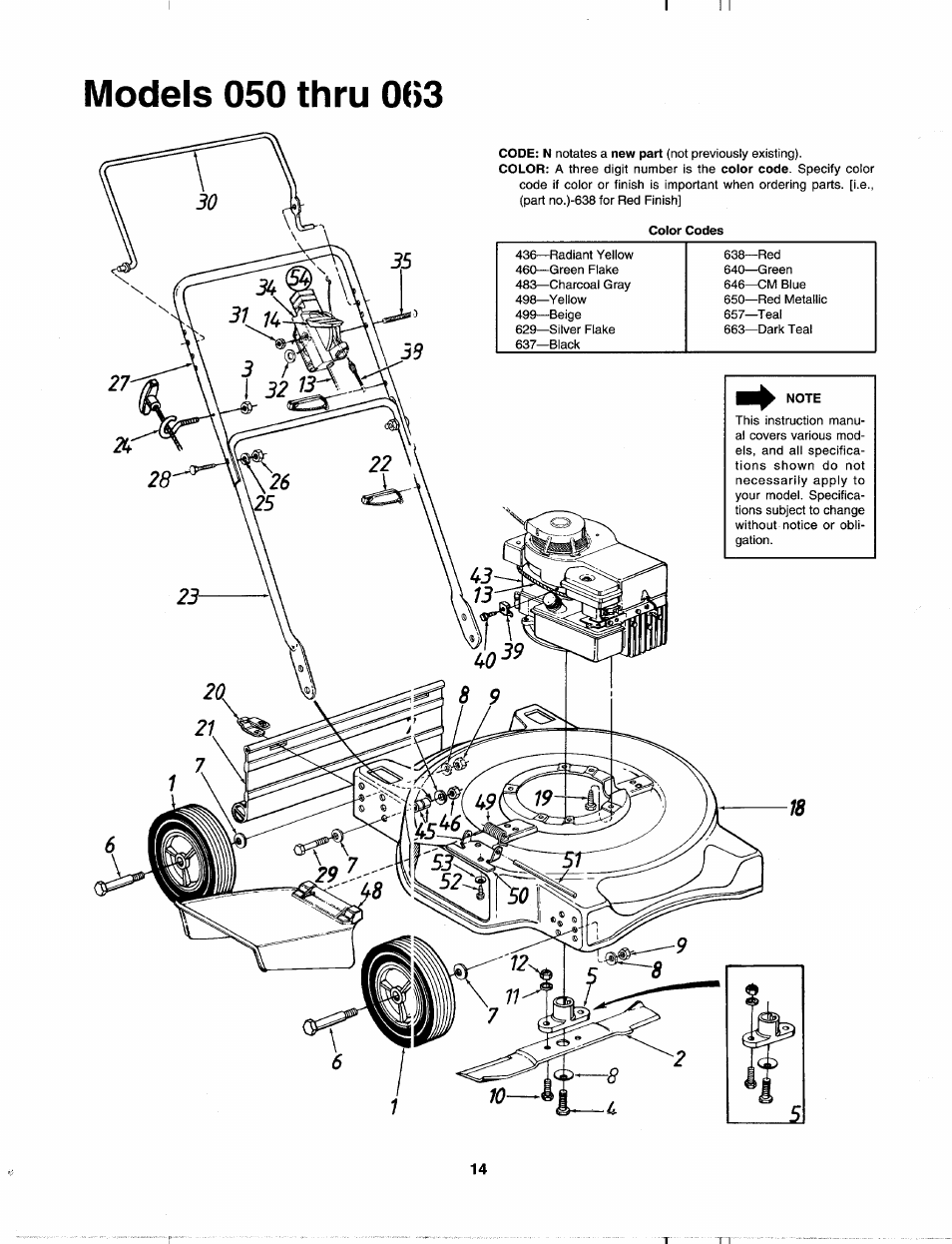 MTD 113-060A000 THRU 113-062D000 User Manual | Page 14 / 16