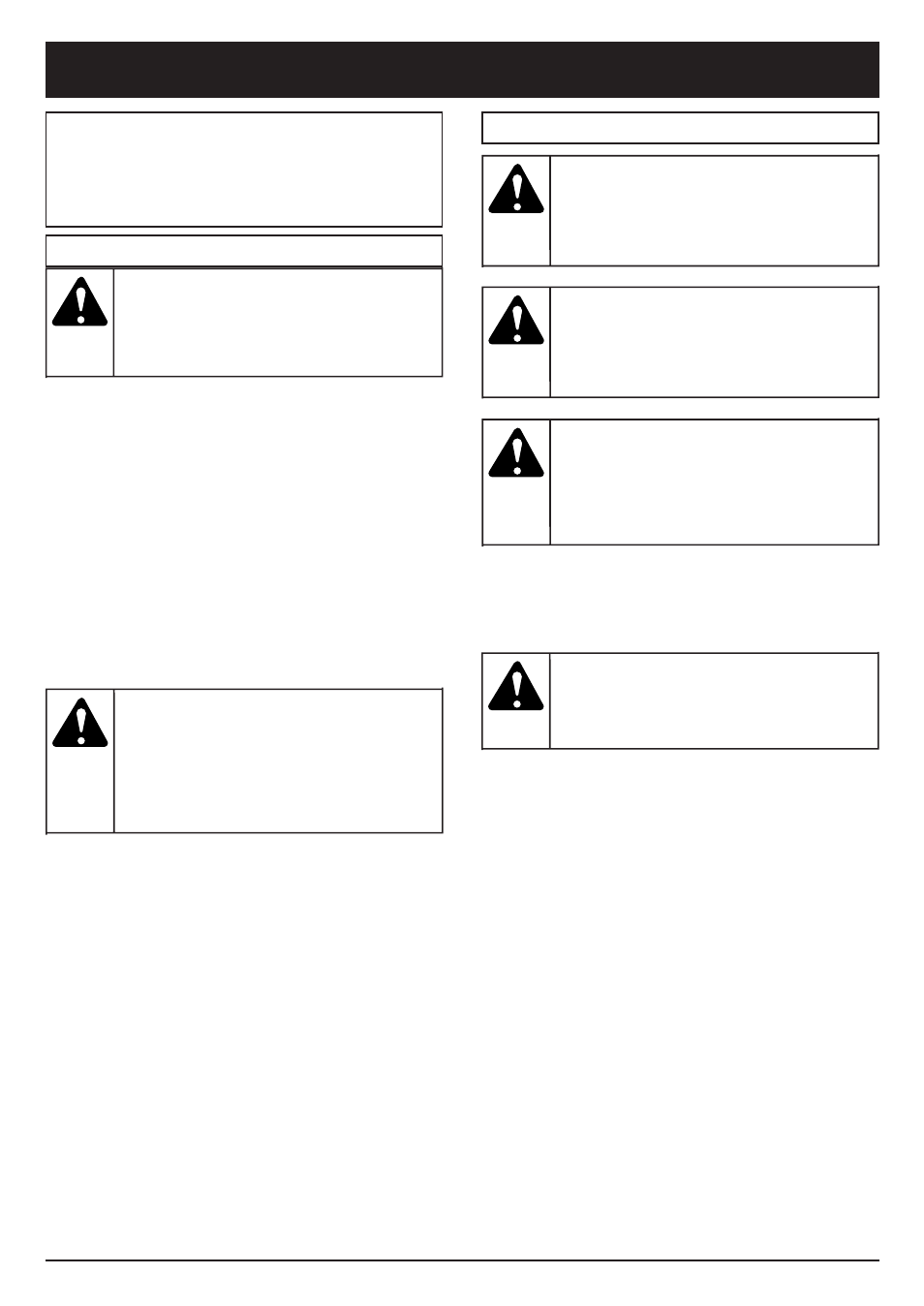Avertissement, Danger, Mise en garde | Alerte de sécurité, Importantes consignes de sécurité, Consignes de sécurité | MTD TBPS User Manual | Page 17 / 44