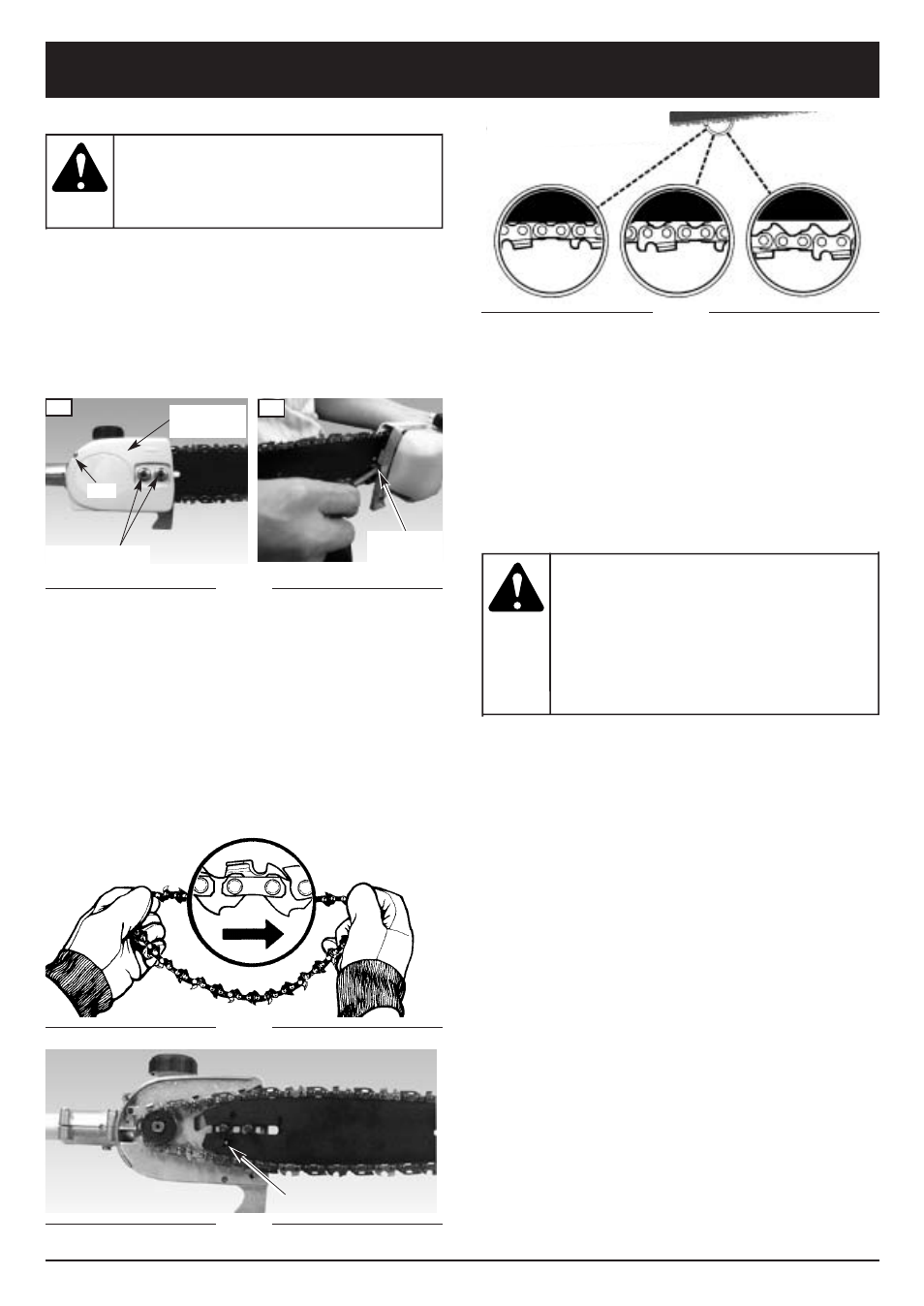 Avertissement, Mise en garde, Instrucciones de mantenimiento y reparación | MTD TBPS User Manual | Page 25 / 44