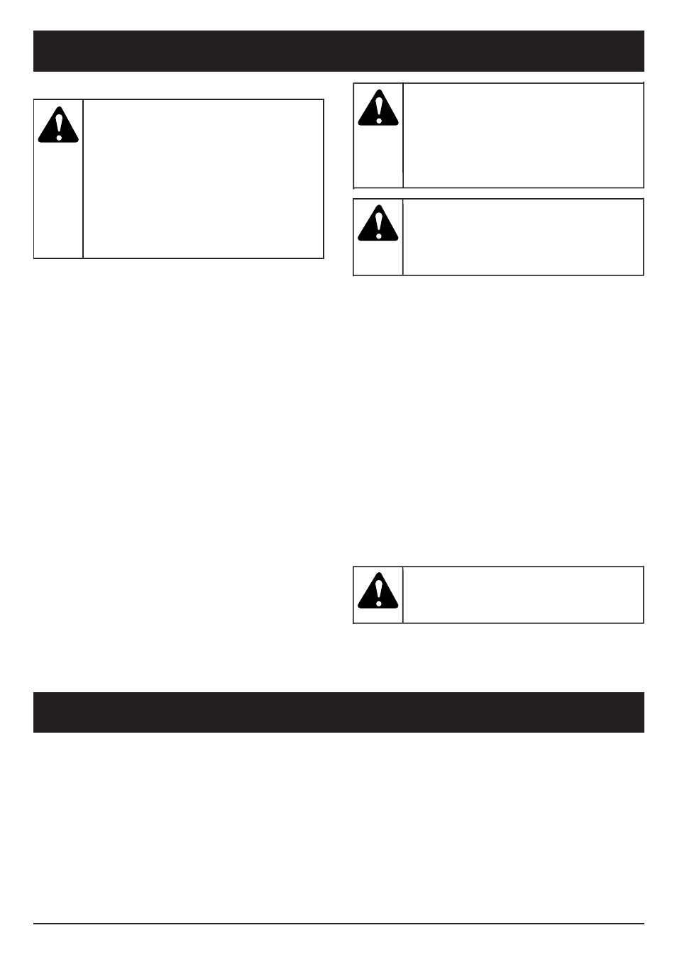 Avertissement, Instrucciones de mantenimiento y reparación, Caractéristiques | MTD TBPS User Manual | Page 27 / 44